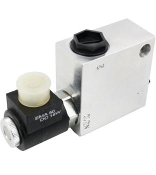 Preview: Magnetventil, 2/2 Wege Sitzventil, Anschlüsse G 1/2", 80 l/min, Hydraulikventil, Normally open