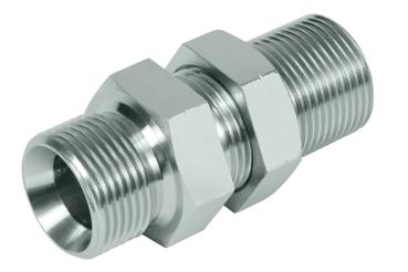 Product image Straight bulkhead union, cone end 1/4