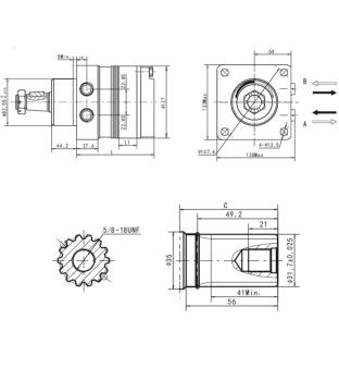 Preview: Hydraulikmotor CMERWB125SH