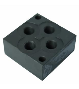 Preview: Magnetventil (Wegeventil), NG04, 3C60, A-B geschlossen, P-T verbunden, inkl. Grundplatte