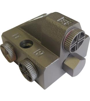 Preview: Prioritätsventil HMPVFS40_4B, 40 l/min, Federvorspanndruck 4 bar, Flanschausführung