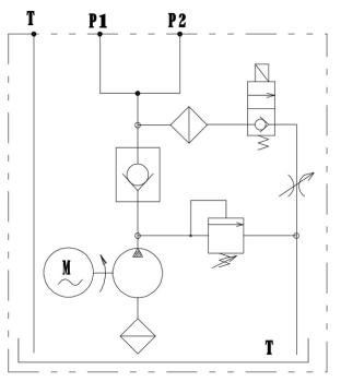 Preview: HYDROMOT Hydraulikaggregat, Kompaktaggregat 3kW, 9,9 l/min, 12 Volt, 160 bar, Tankgröße wählbar, für einfach wirkenden Verbraucher