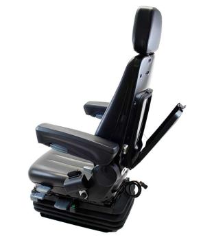 Preview: Pneumatisch gefederter Nutzfahrzeugsitz HMNFZT6, Schleppersitz, Traktorsitz Harita Terra T6 mit langer Rückenlehne - Stoff Bezug -