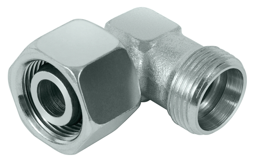 Swivel nut elbow, DEW22L, buy in our HYDRAULIC SHOP!
