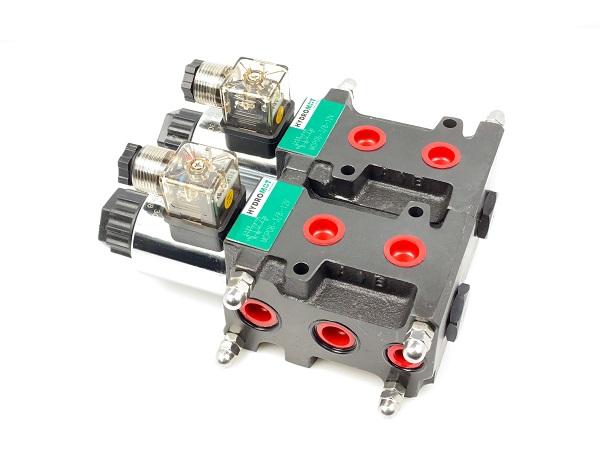 Válvula solenoide, válvula direccional 43 NG06 frontal