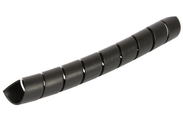 Protezione per tubo a spirale in plastica, nero, 12 - 22 mm venduta al metro
