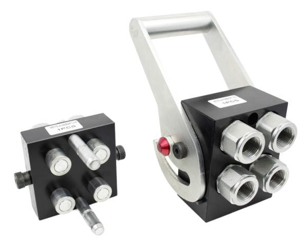 Multikupplung Stecker und Muffe, Size 8, DN12, 1/2" Typ HMSTK-MULTI-4-12