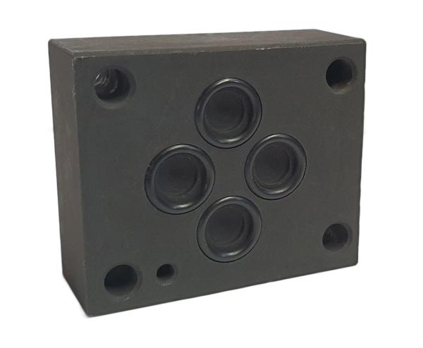 Piastra di chiusura NG06 Cetop 3 acciaio frontale