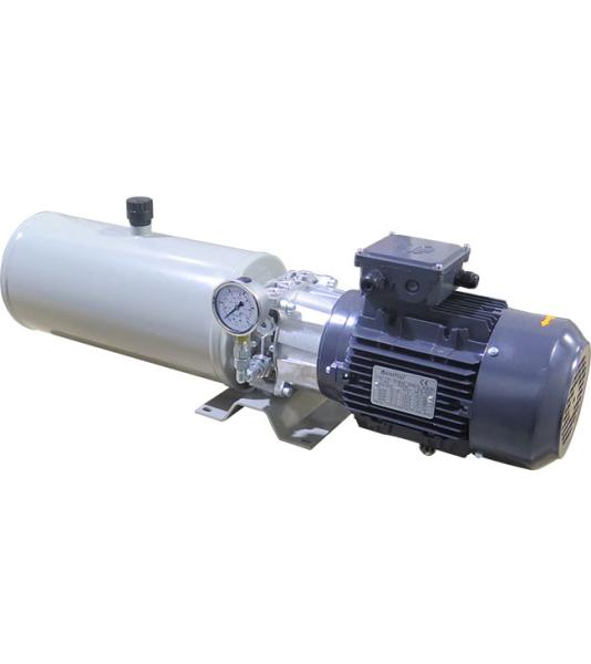 ARGO HYTOS Hydraulic Power Pack, compact power pack 1.5 kW, 8 liter oil reservoir (steel), 4.8 ccm/REV gear pump, basic version