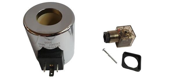 Bobine pour électrovannes DSG-N-03, NG10, 24V courant continu (DC)