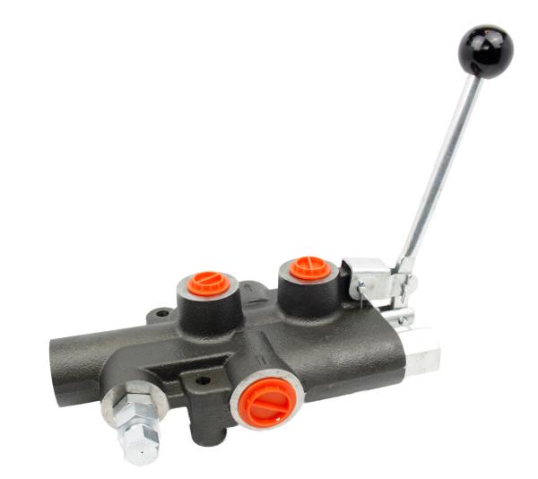 lever valve monoblock 1 section mb2 pressure relif valve federzentriert front