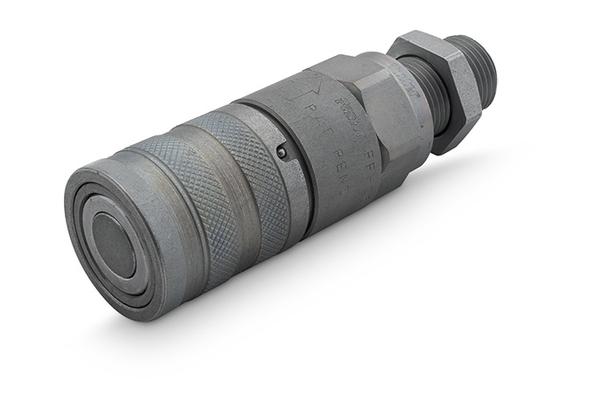 Raccord enfichable à joint plat, femelle, raccord rapide BG 2, 12L Filetage cloison mâle, Type HMSTK-ST-FF18CELS12-10M