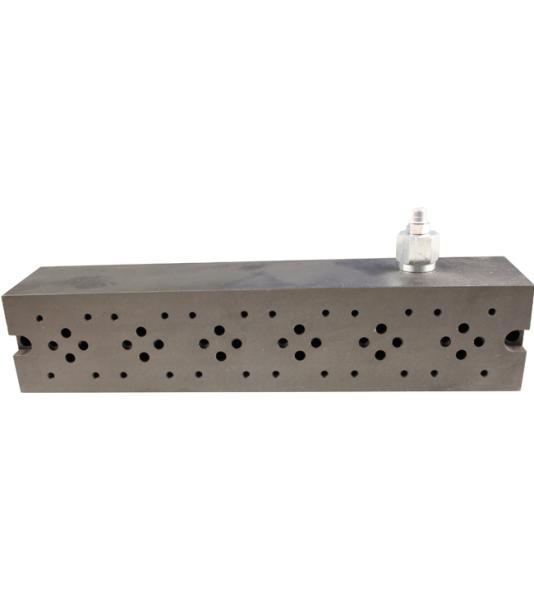 Grundplatte 6-fach NG06 (CETOP 3), Stahl, mit Druckbegrenzungsventil DBV