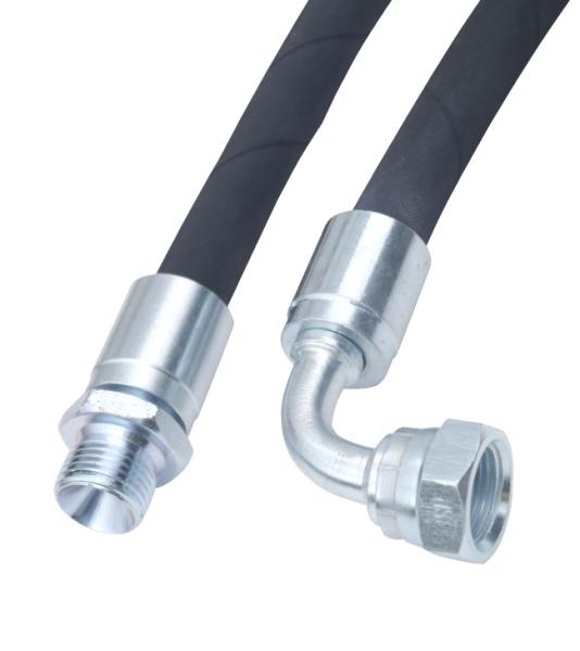Product image Hydraulic hose 2SC, BSP, male/female DN06 1/4" 90°, assembled to your request