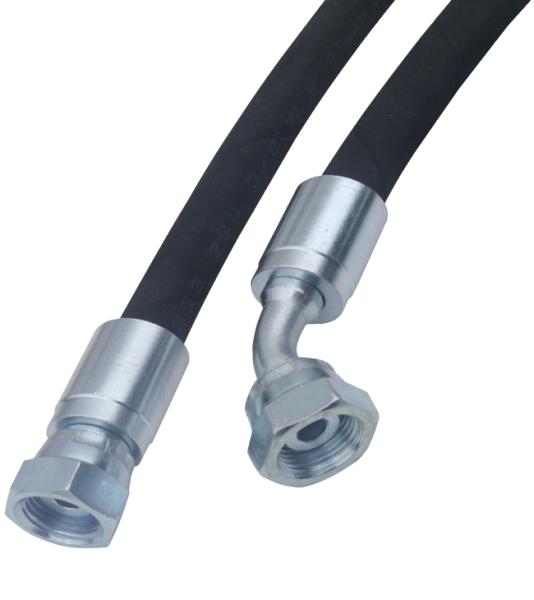 Manguera hidráulica 2SC, BSP, DN10 1/2", IG/IG 45°, adaptada a sus requisitos