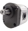 Hydraulic Gear Pump, Group 2, DIN-Flange (Type 4), Conical Shaft 1:5 (type D),  Selectable Displacement 4 to 27.9 ccm/REV, rotation left
